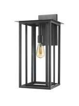 HOMEnhancements 20610 - Musa Large Coach Light - Matte Black - Clear Glass