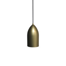 HOMEnhancements 20526 - The Bullet 1-Light Large Metal Shade Bullet Pendant - CG/SV