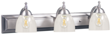 HOMEnhancements 19235 - Dallas 3-Light Clear Vanity - NK