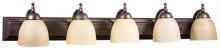 HOMEnhancements 17657 - Austin 5-Light Tea Stained Vanity - RB