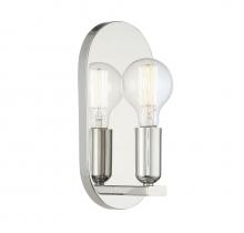 Savoy House Meridian M90059PN - 1-Light Wall Sconce in Polished Nickel