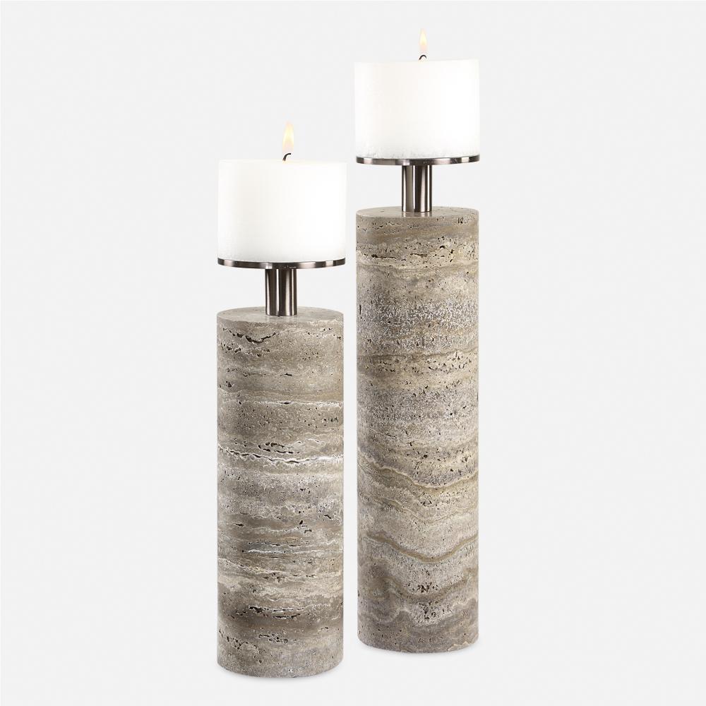 Uttermost Shadowstone Candleholders Set/2