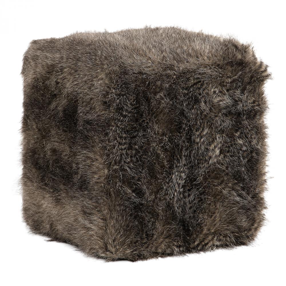 Uttermost Jayna Fur Ottoman