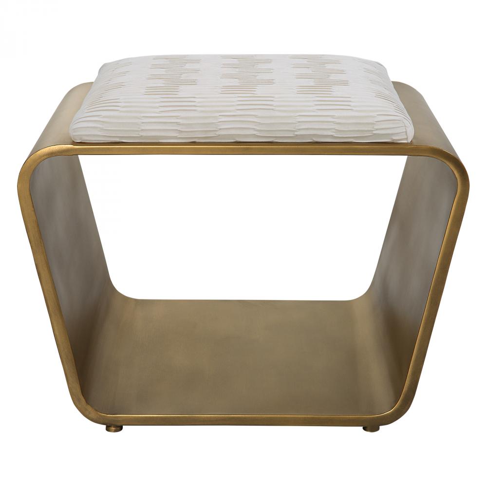 Uttermost Hoop Small Gold Bench