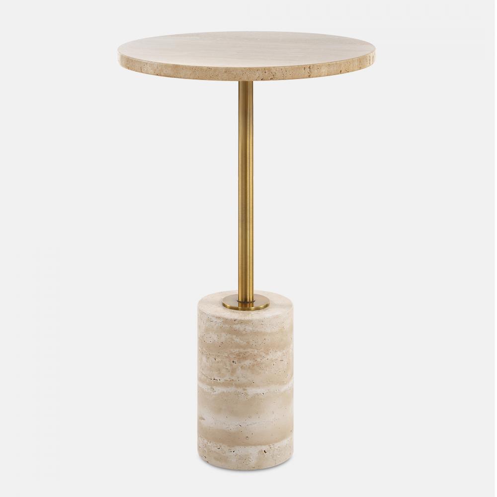 Uttermost Malya Travertine Accent Table