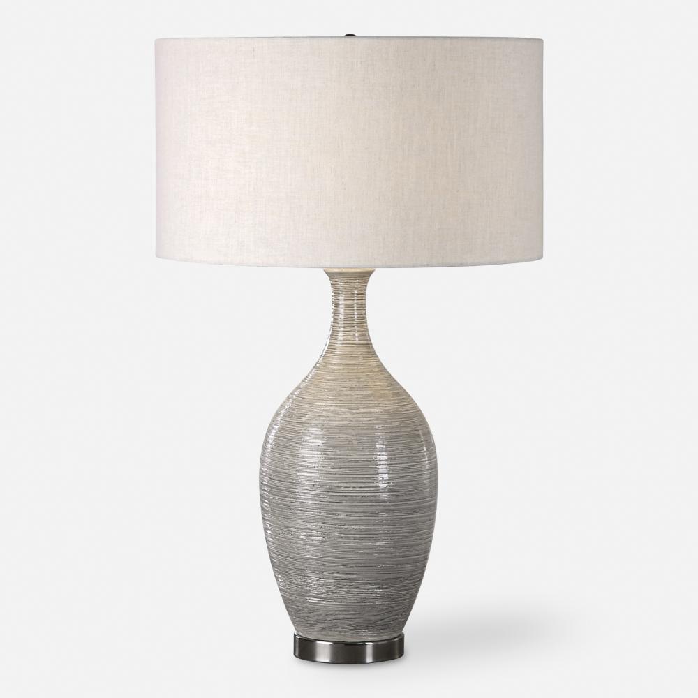 Uttermost Dinah Gray Textured Table Lamp