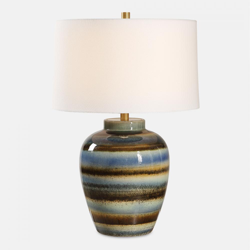 Uttermost Judarn Blue Brown Table Lamp