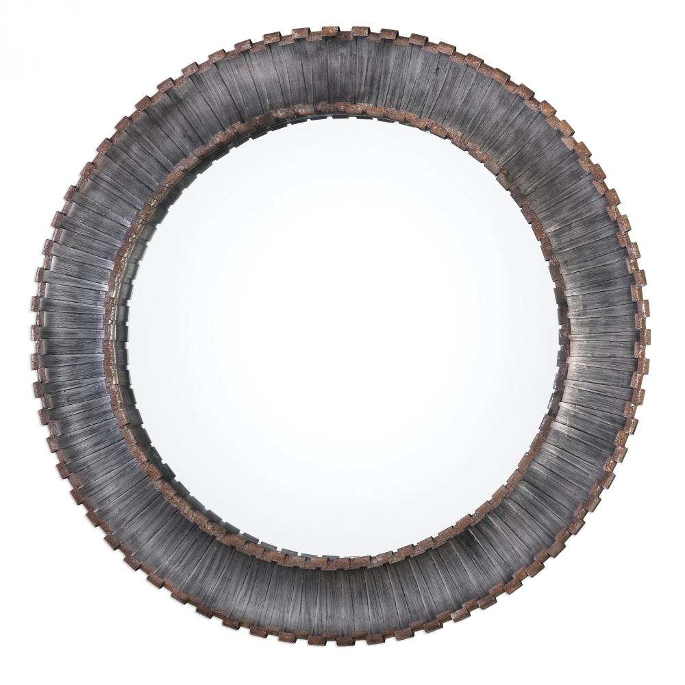 Tanaina Silver Round Mirror