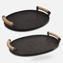 Uttermost 18073 - Viggo Bronze Trays, Set/2