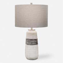 Uttermost 28392-1 - Off White Crackle Glaze & Rust Brown Details-Table Lamp