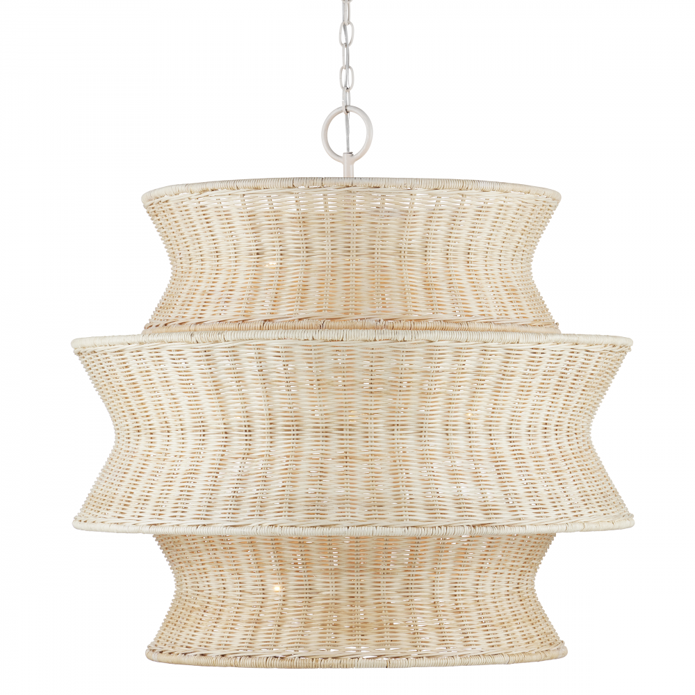 Phebe Medium Rattan Chandelier