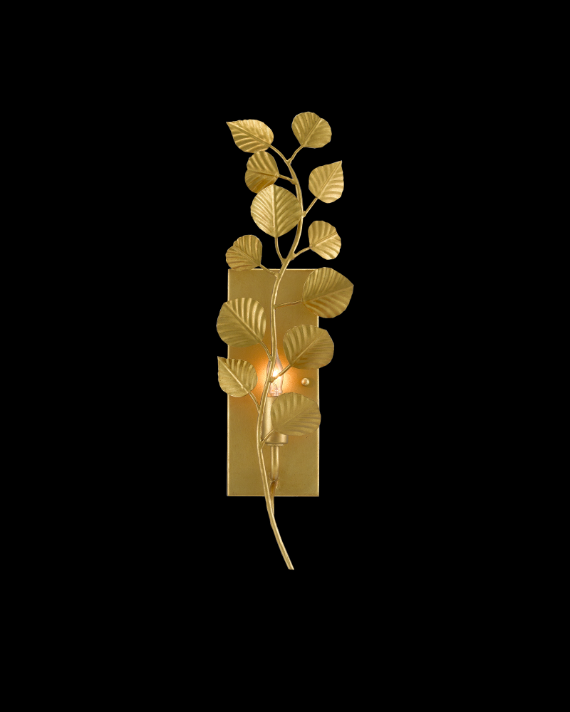 Golden Eucalyptus Wall Sconce