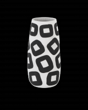 Currey 1200-0605 - Pagliacci Black & White Tall V