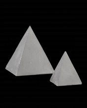 Currey 1200-0273 - Mandir Nickel Pyramid Set of 2