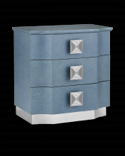 Currey 3000-0282 - Maya Blue Linen Chest