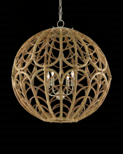 Currey 9000-0802 - Cape Verde Rattan Orb Chandeli