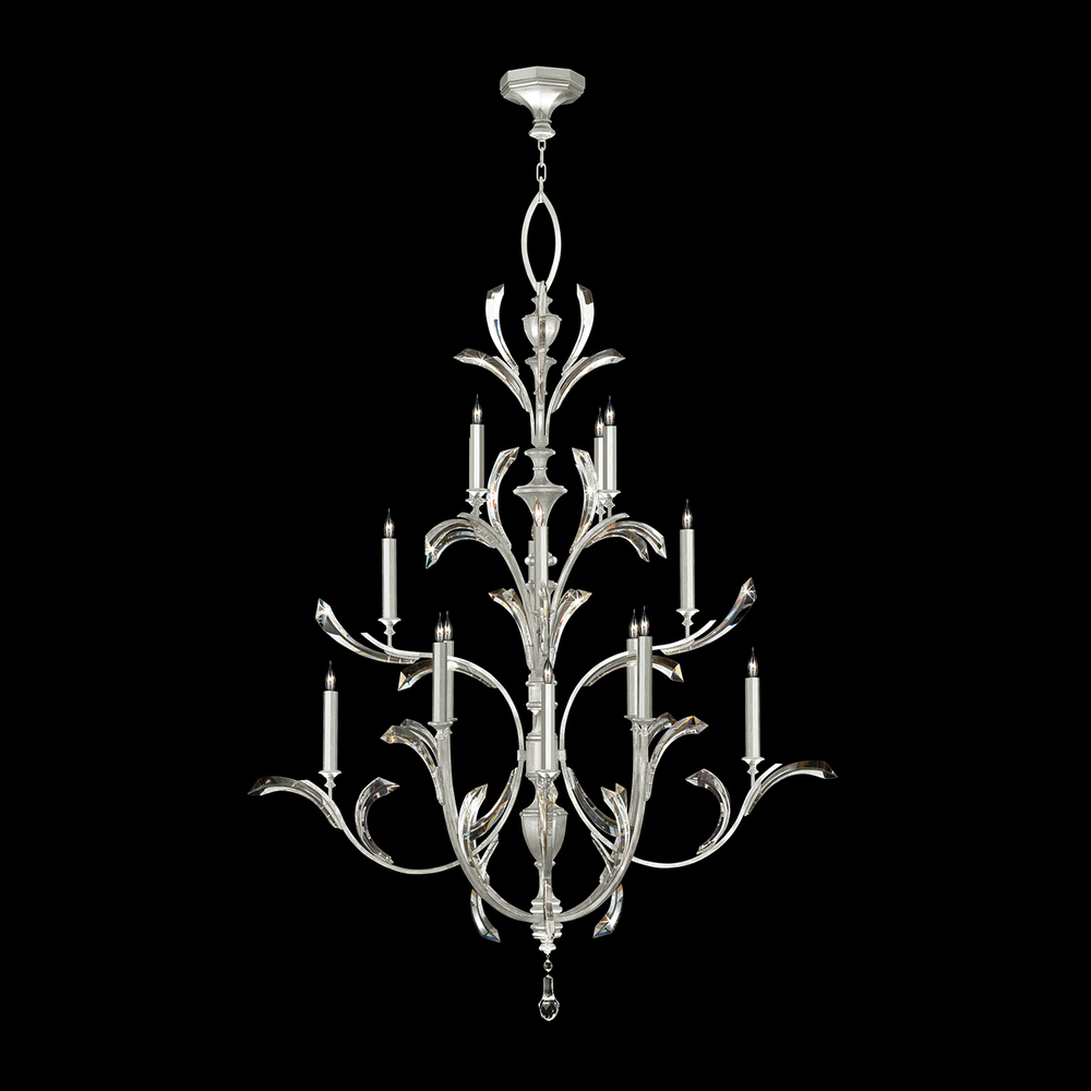 Beveled Arcs 56"W Round Chandelier